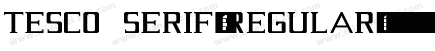 TESCO Serif◆Regular字体转换